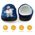 thumbnail image 5 of Ghostbusters Stay Puft Kid's Cotton Slippers Winter Warm Soft Plush Slippers with Rubber Sole Non-Slip Indoor Outdoor Slip on Shoes Fluffy House Slippers For Boys Girls Teen, 5 of 8