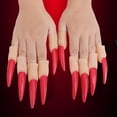 WANGJIAOID Smelly Vial 10pcs Zombies Witch Finger Nail Set Masquerade