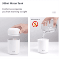 thumbnail image 5 of Cool Mist Humidifier, 300ml Mini Portable Humidifier with Multicolor LED Night Light, 2 Mist Mode and Auto Shut-Off, Personal Desktop Humidifier for Home Office Nursery, Super Quiet (White), 5 of 8