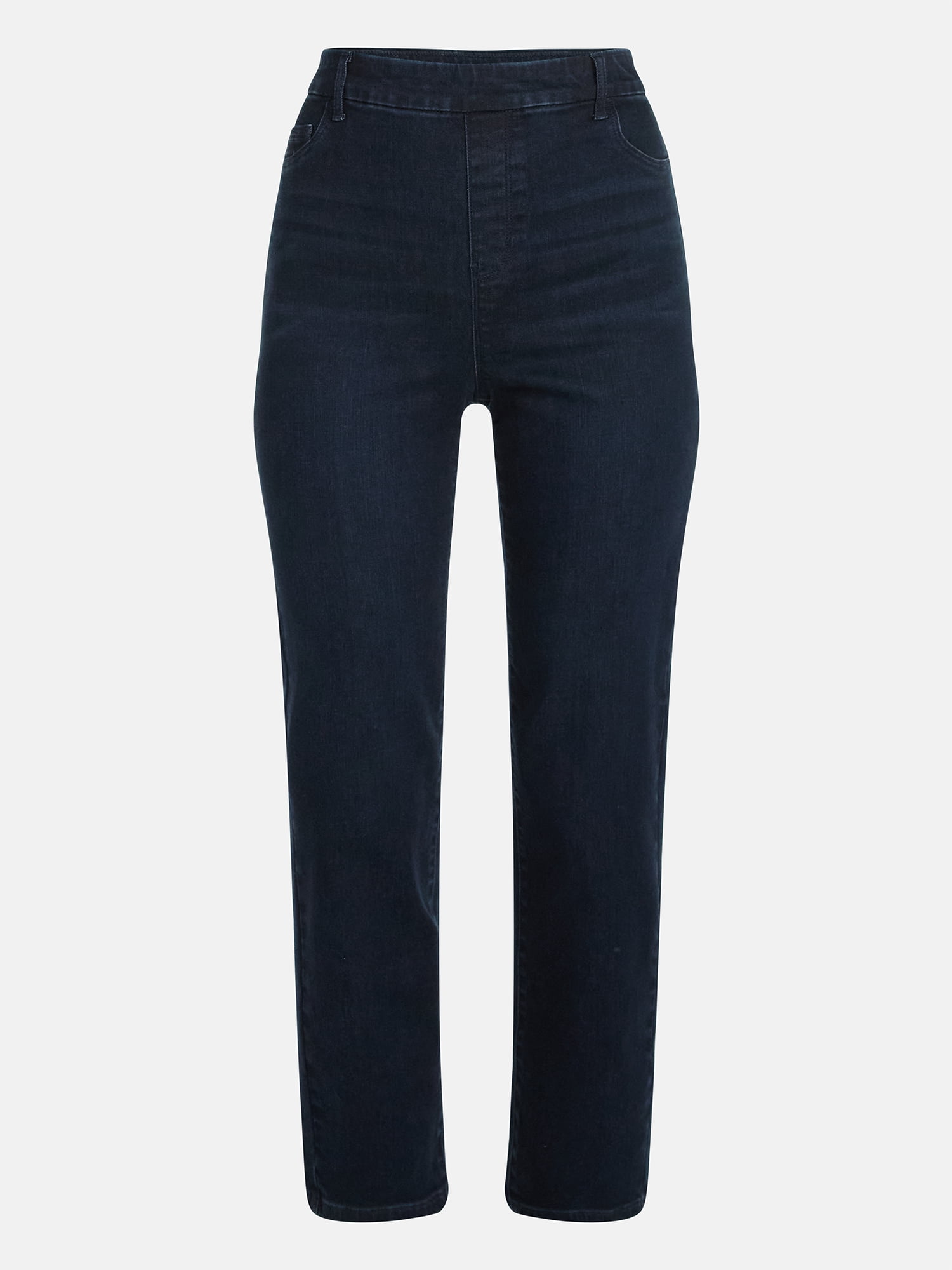 Time and Tru Women's High Rise Straight Leg Denim Jegging, 27.5" Inseam, Sizes XS-XXXL