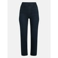 thumbnail image 6 of Time and Tru Women's High Rise Straight Leg Denim Jegging, 27.5" Inseam, Sizes XS-XXXL, 6 of 6