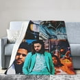 thumbnail image 2 of J Music Cole Blanket Super Soft and Comfortable Throw Blanket Ultra-Soft Flannel Blanket for Home Bed Sofa 50"x40", 2 of 6