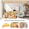 thumbnail image 6 of Printed Dining Room Chair Covers Set of 4, Stretch Kitchen Chair Covers Washable Parsons Chair Slipcover Removable Dining Chair Protectors for Hotel,Ceremony(Leaf pattern2), 6 of 6
