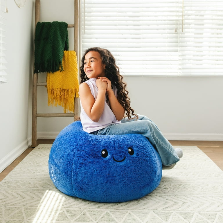 Big Joe Blueberry PlushiPals 2 Pack Super Soft Bean Bag Chair for