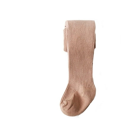 

Augper Baby Toddler Kids Stockings Girls Socks Solid Color French Rib Leggings Girls Long Socks Step Pants