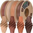 thumbnail image 1 of Paquete de filamentos para impresora 3D OVV3D Wood PLA de 1,75 mm, 200 g x 4, 1 of 7