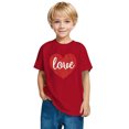 thumbnail image 4 of BLVB Toddler Kids Valentine's Day Shirts Boys Girls Cute Love Heart Graphic T-Shirt Short Sleeve Tee Tops 3-10 Years, 4 of 6