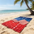 thumbnail image 4 of Patriotic Beach Towel 250th Anniversary 4th of July Independence Day Fireworks Stars Soft Towels for Travel Swimming Bath A, 4 of 7