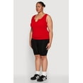 thumbnail image 4 of Womens Plus Size Seamless Notch Neck Tank Top, 4 of 5