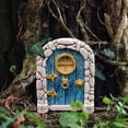 thumbnail image 2 of Ramiter Miniature Doors For Trees Outdoor Miniature Door For Tree Decoration Garden Accessories, 2 of 3