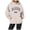 Beige, variant on Los Angeles Graphic Hoodies for Women Fall Winter Long Sleeve Hooded Sweatshirt with Pockets Streetwear Pullover Tops
