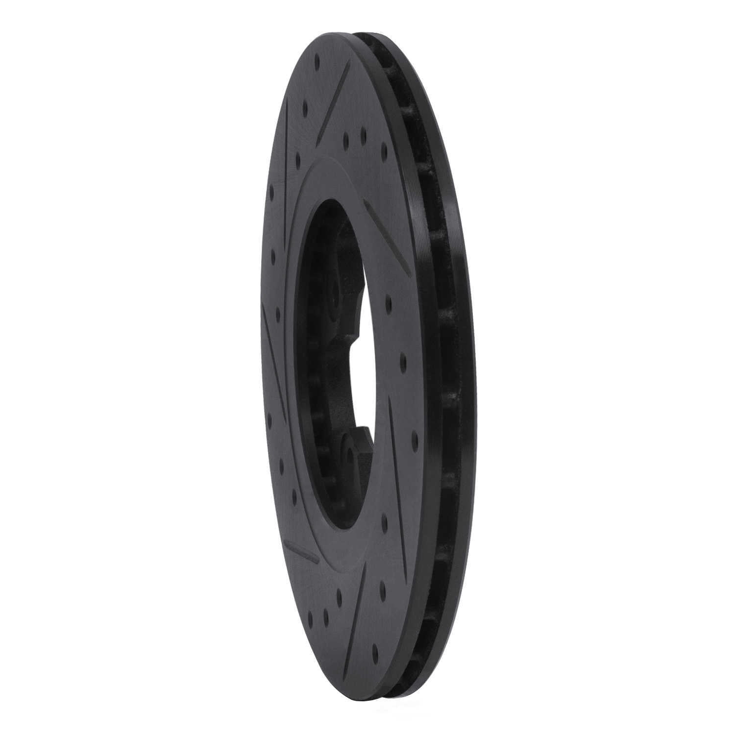 Dynamic Friction Company 633-67008R DFC Brake Rotor - Drilled And Slotted - Black