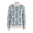 thumbnail image 1 of aDJFDGT Robes Chandails d'Automne pour Femmes 2024 Grande Taille Chandail à Col Roulé Décontracté Confortable d'Automne et d'Hiver à Fleurs Chandail Grande Taille, 1 of 9