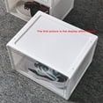 thumbnail image 2 of Magnetic Suction Sneaker Storage Box Transparent Basketball Shoes Shoe Box Collection Display Shoe Cabinet Clear, 2 of 8