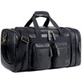 thumbnail image 1 of Bolsa de viaje de fin de semana Baosha HB-21 de piel vegana negra, 1 of 5