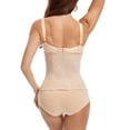 thumbnail image 3 of SWSMCLT Women's Waist Trainer Tummy Control Waist Slimming Hook Shaper Shapewear Belt Firm Spandex Postpartum Gym Nude Small, 3 of 4