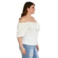 thumbnail image 2 of Blusa Roman Fashion BL-GR-1824-BLANCO Talla Extra Blanco, 2 of 6