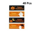 thumbnail image 3 of 40pcs Adhesive Seal Sticker Halloween Elememts Design Square Decorative For Packaging, 3 of 4