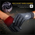 thumbnail image 2 of HLONK Gants d'Hiver Hommes Femmes Écran Tactile Gants Chauds pour Temps Froid Gants de Travail pour Congélateur Ensemble pour Course Conduite Cyclisme Travail Randonnée, 2 of 6
