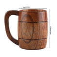 thumbnail image 4 of Wooden Beer Mug Oak Craftsmanship Handmade - Hard-wearing, Robust, 4 of 5