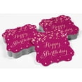 thumbnail image 4 of Inkdotpot Real Rose Gold Foil Happy Birthday Tags Favor Bracket Shape Hang Pack Of 50 Paper Tags, 4 of 7