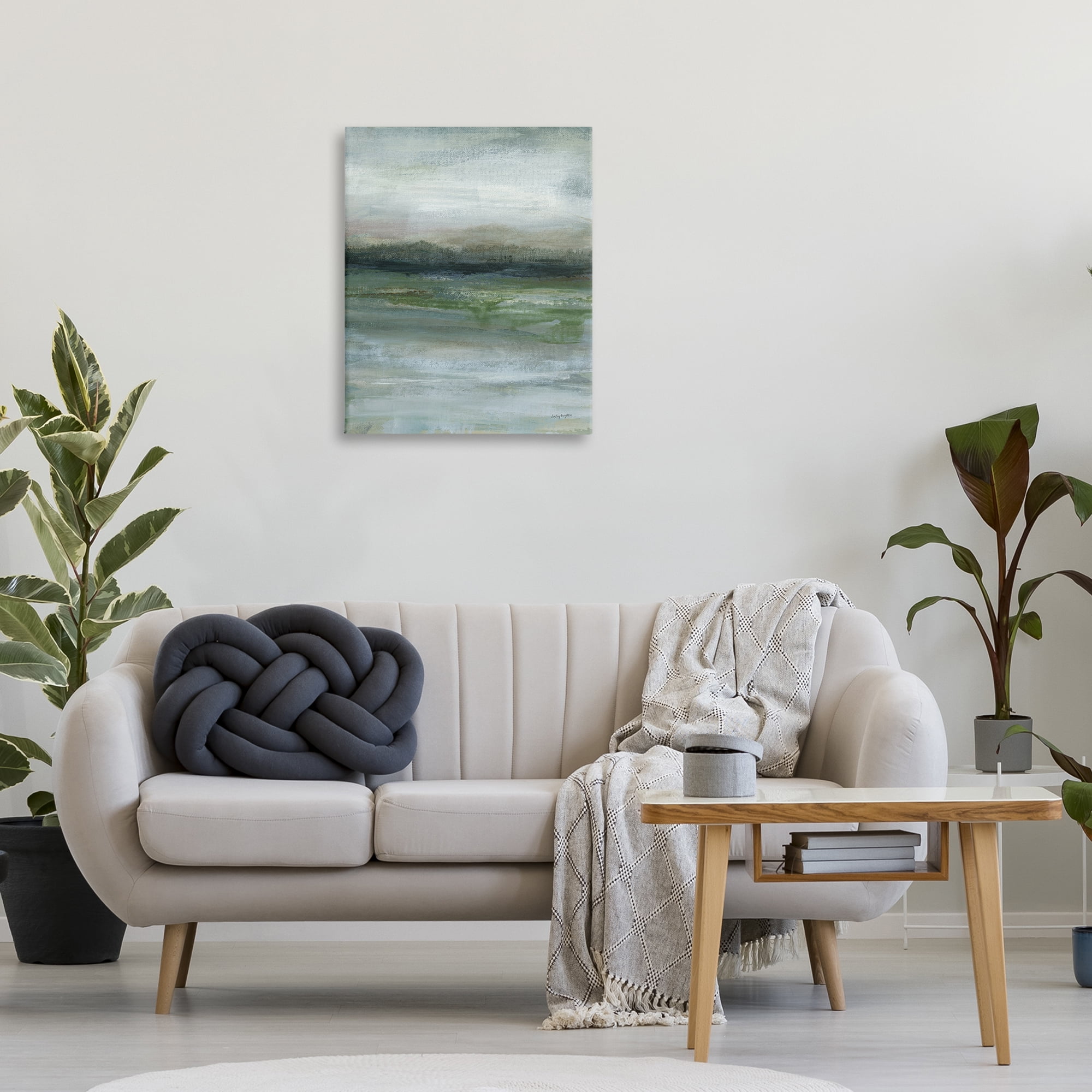 Stupell Industries Abstract Landscape View Abstract Painting Wrapped Canvas Art Print Wall Art, 24 x 30