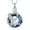 Silver-Blue, variant on Crystal Eagles Cremation Jewelry Eagle Urn Necklace for Ashes With Circle Crystal Memorial Keepsake W/Funnel Filler Memorial Jewelry Gifts for Women Men
