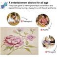 thumbnail image 4 of FREEAMG Vintage Pink Peonies 500 Piece Jigsaw Puzzle, Wall Artwork Puzzle Games for Adults Teens 20.5" L X 14.9" W, 4 of 7