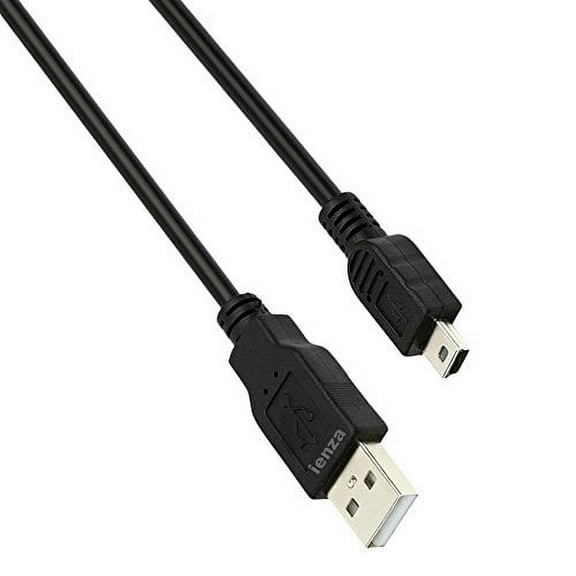 Ienza 3' USB Power and Data Cable for Texas Instruments Calculators, Silver