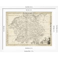 thumbnail image 5 of Art.com Map of Germany Art Print by T. Jeffreys, White Frame Wall Art, 40" x 32", 5 of 5