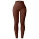thumbnail image 2 of Gibobby Pantalon yoga mujer Pantalones de yoga sin costuras de color melocotón para mujer, mallas de yoga deportivas de cintura alta ajustadas y tra(Café,G), 2 of 5