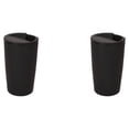 thumbnail image 4 of Bewildely Taza de café de fibra de trigo, taza de leche de agua de estilo Simple, vasos de coche, vaso de refrigeración, vasos de viaje, Negro 2piezas, 4 of 6