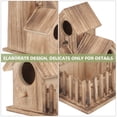 thumbnail image 3 of MEIBUTYUP Solid Wood Bird Breeding Cottage Brown for Small Birds Storage, 3 of 8