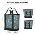 thumbnail image 2 of Insulated Cooler Bag, cute conch Large Freezer Cooler Tote Bags Insulated for Food, Insulated Grocery Shopping Bags with Zippered Top for Travel School Picnic, 2 of 8