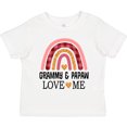 thumbnail image 3 of Inktastic Grammy and Papaw Love Me Girls Granddaughter Girls Toddler T-Shirt, 3 of 5