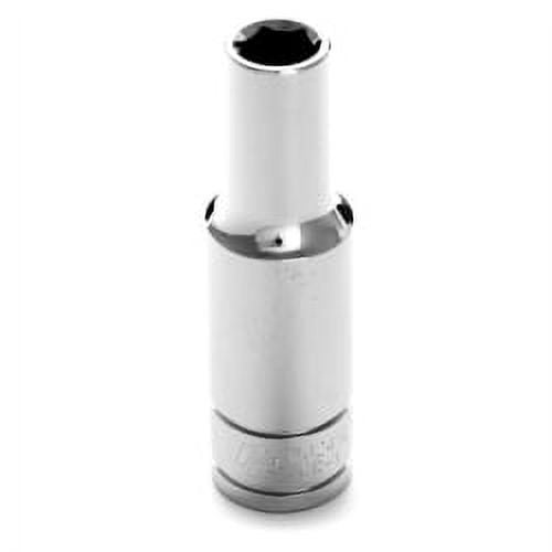 Chrome Socket, 1/2"" Drive, 10mm, 6 Point, Deep