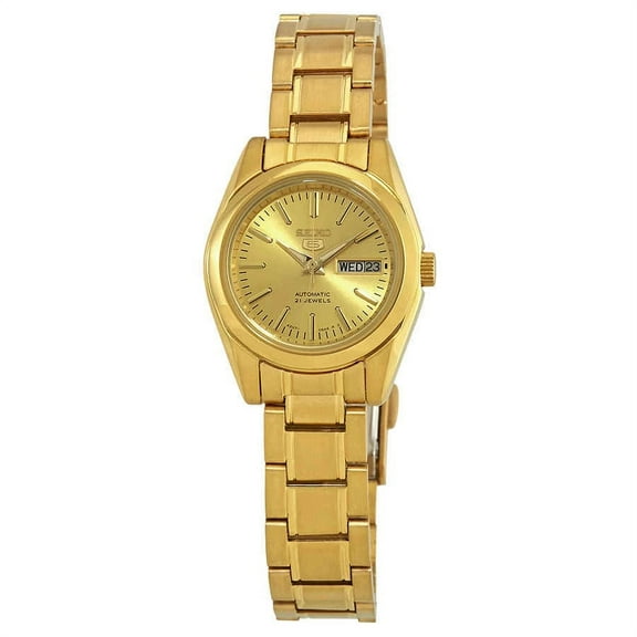 Seiko Women's 5 Automatic SYMK20K Gold Stainless-Steel Automatic Fashion Watch