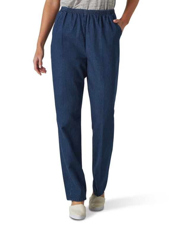 Women's Comfort Collection Scooter Elastic Waist Pants