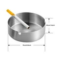 thumbnail image 2 of 4Pcs Stainless Steel Ashtray Windscreen Ashtray Modern Table Top Ashtray Base For, 2 of 8