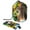 Multicolor, variant on PhooArto Drawstring Cosmetic Bag, Barrel Shaped Portable Travel Makeup Bags, Sunflower Field Donkey Wreath Large Capacity Waterproof Multifunctional Bucket Toiletry Bag