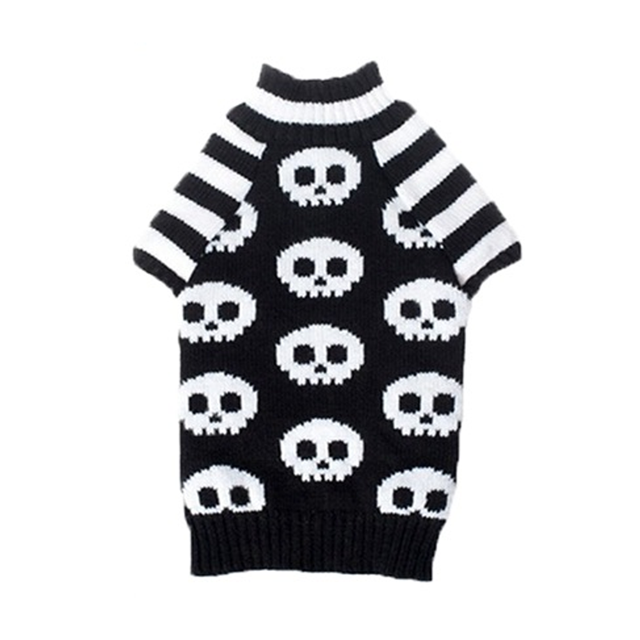 Suéter para mascotas Suéter de calavera Ropa para perros y gatos Ropa para mascotas Suéter para cachorros Adepaton CPB-DE-LYY2135-4