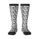 thumbnail image 1 of Fotbe Black White Halloween Calcetas Divertidas Estampadas para Hombre y Mujer, Calcetas de Algodón hasta la Rodilla para Caminar, Correr, Enfermería y Embarazo, 1 of 6