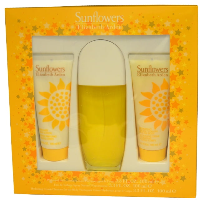 Sunflowers by Elizabeth Arden for Women 3 Pc Gift Set 3.3oz EDT Spray