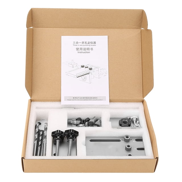 1 6/8/10/15mm Strength Dowel Drill Guide, Dowel Drill Guide Tool, Precise For Woodworking Self Centering Dowelling Jig Drill Guide Locator Kit