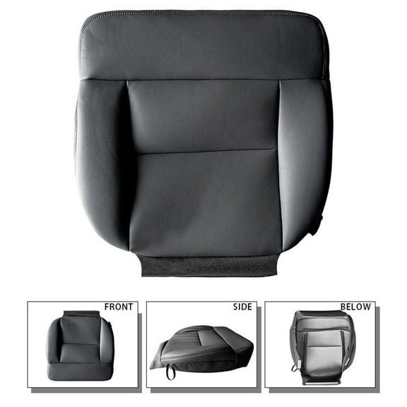Replacement For Ford F150 2004-2008 Lariat Driver Side Bottom Microfiber Leather Seat Cover