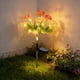 thumbnail image 4 of 7-Head Solar Faux Flower Lights Waterproof LED Artificial Flower Garden Decor Solar Stake Lights for Pathways Lawns Patio Yard Auto off on Landscapes Lighting, 4 of 6