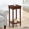 thumbnail image 4 of Convenience Concepts French Country 28" x 14" Kim End Table with Shelf, Espresso Wood Finish, 4 of 6