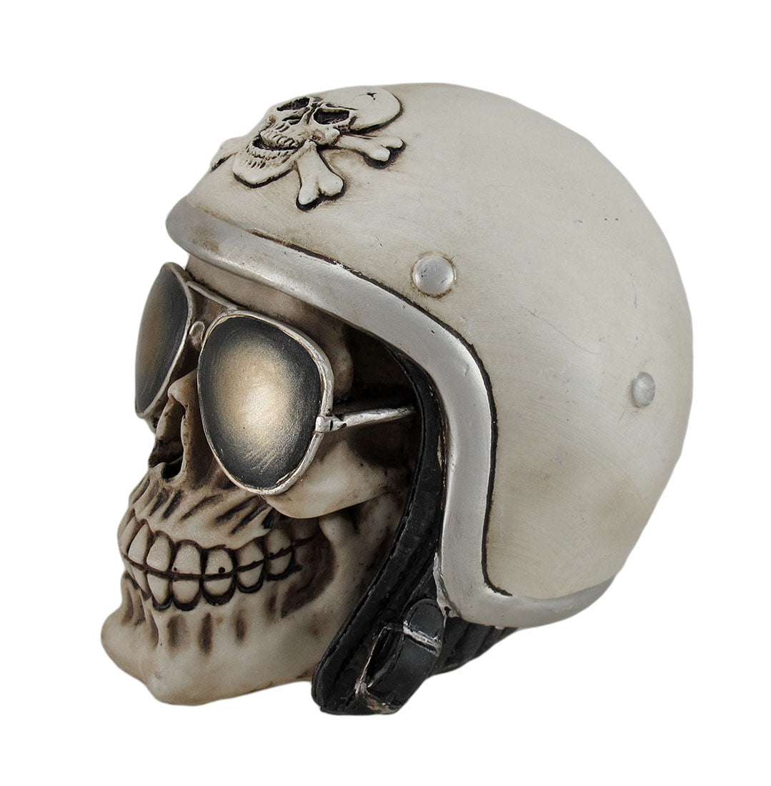 Die To Ride Motorcycle Helmet Death Skull Statue