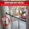 thumbnail image 7 of SecurityMan Sliding Door Security Bar – Adjustable Child Lock for Patio Doors, Sliding Glass, Windows – Fits 18.75"-51.1", Black Steel, 7 of 7