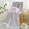 thumbnail image 1 of Fiudx Juego de Toallas de Baño de Terciopelo, Toalla Facial Suave y Muy Absorbente, Toallas de Baño Cómodas y Lujosas, Multiusos, Ideal para Spas y Playas, Regalo Perfecto, Juego de 2 Piezas, 1 of 7